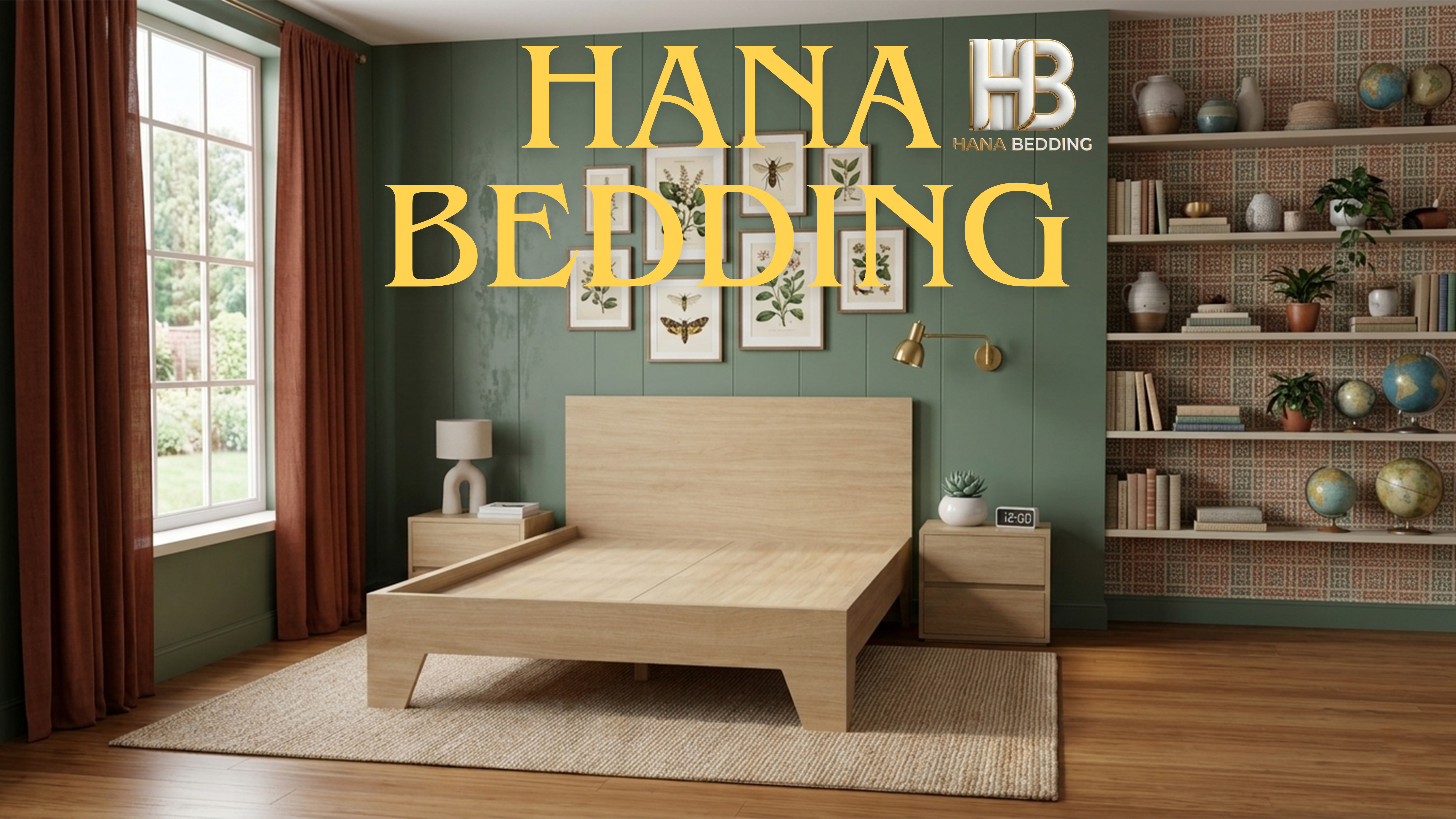 Giường cơ bản có chân Hanabedding - 9 mẫu thiết kế tối giản, 6 kích thước, freeship nội thành